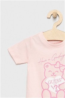 Detské pyžamo Guess ružová farba, s potlačou 6
