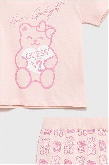 Detské pyžamo Guess ružová farba, s potlačou 5