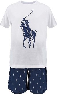 Detské pyžamo Polo Ralph Lauren tmavomodrá farba, vzorovaná