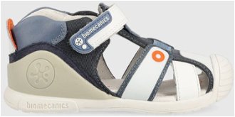 Detské sandále Biomecanics tmavomodrá farba