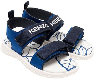 Detské sandále Kenzo Kids tmavomodrá farba
