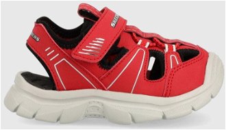 Detské sandále Skechers červená farba