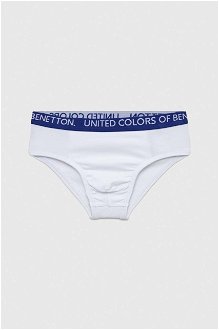 Detské slipy United Colors of Benetton 2-pak biela farba