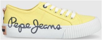 Detské tenisky Pepe Jeans žltá farba