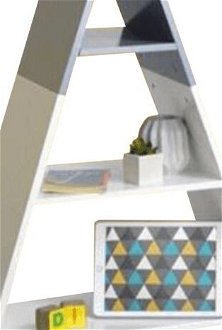 Detský regál BARNIE v tvare pyramídy Biela,Detský regál BARNIE v tvare pyramídy Biela 5