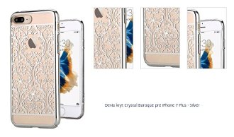 Devia kryt Crystal Baroque pre iPhone 7 Plus - Silver 1