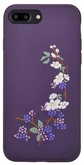 Devia kryt Flower Embroidery 2 pre iPhone 7 Plus/8 Plus - Purple 2