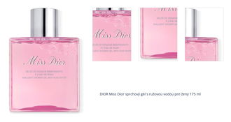 DIOR Miss Dior sprchový gél s ružovou vodou pre ženy 175 ml 1