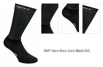 DMT Aero Race Sock Black M/L Cyklo ponožky 1