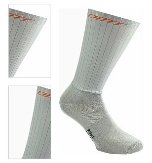 DMT Aero Race Sock Grey XS/S Cyklo ponožky 4