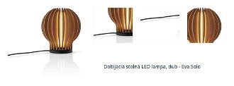 Dobíjacia stolná LED lampa, dub - Eva Solo 1