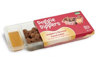 Doggie Diippers keksy pre psov arašidové maslo a brusnice 100 g