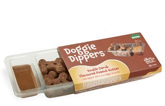 Doggie Diippers keksy pre psov arašidové maslo a svätojánsky chlieb 100 g 2