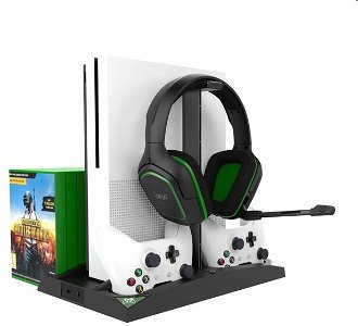 Dokovacia stanica iPega XB007 pre Xbox One, One S a One X, bezdrôtový controller a slúchadlá