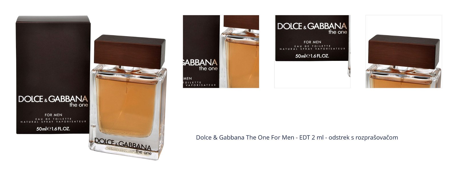 Dolce & Gabbana The One For Men - EDT 2 ml - odstrek s rozprašovačom 1