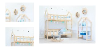Domčeková poschodová posteľ Premium so zvislou zábranou ELIS DESIGN rozměr lůžka: 100 x 200 cm 4