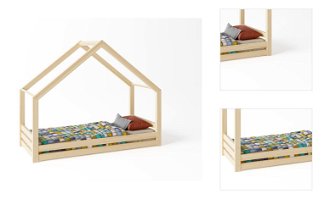 Domčeková posteľ DOMINANT Premium s voliteľnou zábranou rozmer lôžka: 90 x 180 cm, šuplík, nožičky: bez nožičiek, zábrany: predná 3