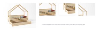 Domčeková posteľ DOMINANT Premium s voliteľnou zábranou rozmer lôžka: 100 x 190 cm, šuplík, nožičky: s nožičkami a so šuplíkom, zábrany: obe 1
