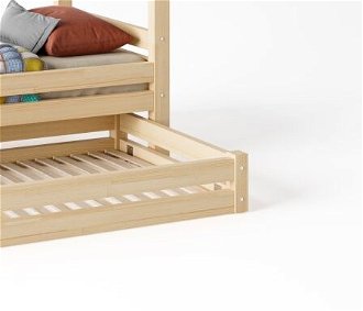 Domčeková posteľ DOMINANT Premium s voliteľnou zábranou rozmer lôžka: 100 x 180 cm, šuplík, nožičky: s nožičkami a so šuplíkom, zábrany: predná 9