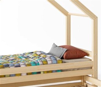 Domčeková posteľ DOMINANT Premium s voliteľnou zábranou rozmer lôžka: 100 x 180 cm, šuplík, nožičky: s nožičkami a so šuplíkom, zábrany: predná 5