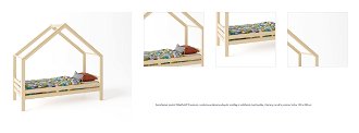 Domčeková posteľ DOMINANT Premium s voliteľnou zábranou šuplík, nožičky: s nožičkami, bez šuplíku, Zábrany: predná, rozmer lôžka: 100 x 200 cm 1