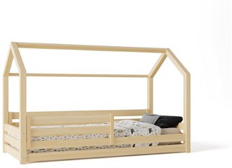 Domčeková posteľ Premium so šuflíkom rozmer lôžka: 100 x 180 cm, šuplík, nožičky: bez nožičiek, zábrany: obe 2