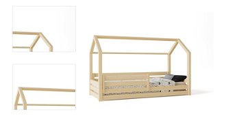 Domčeková posteľ Premium so šuflíkom šuplík, nožičky: bez nožičiek, Zábrany: obe, rozmer lôžka: 100 x 190 cm 4