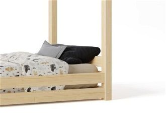 Domčeková posteľ Premium so šuflíkom rozmer lôžka: 140 x 200 cm, šuplík, nožičky: bez nožičiek, zábrany: predná 9