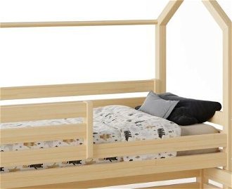 Domčeková posteľ Premium so šuflíkom rozmer lôžka: 100 x 190 cm, šuplík, nožičky: s nožičkami a so šuplíkom, zábrany: obe 5