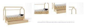 Domčeková posteľ Premium so šuflíkom šuplík, nožičky: s nožičkami a so šuplíkom, Zábrany: predná, rozmer lôžka: 100 x 180 cm 1