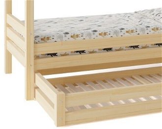Domčeková posteľ Premium so šuflíkom šuplík, nožičky: s nožičkami a so šuplíkom, Zábrany: predná, rozmer lôžka: 100 x 190 cm 8