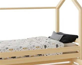 Domčeková posteľ Premium so šuflíkom šuplík, nožičky: s nožičkami a so šuplíkom, Zábrany: predná, rozmer lôžka: 100 x 190 cm 5