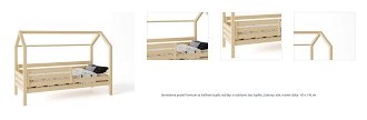 Domčeková posteľ Premium so šuflíkom šuplík, nožičky: s nožičkami, bez šuplíku, Zábrany: obe, rozmer lôžka: 100 x 190 cm 1