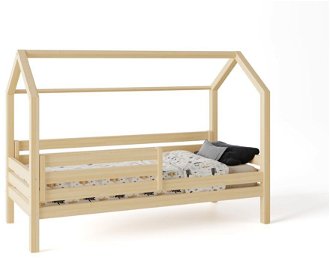 Domčeková posteľ Premium so šuflíkom rozmer lôžka: 100 x 190 cm, šuplík, nožičky: s nožičkami, bez šuplíka, zábrany: obe