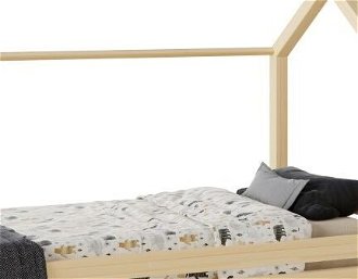 Domčeková posteľ Premium so šuflíkom rozmer lôžka: 100 x 180 cm, šuplík, nožičky: s nožičkami, bez šuplíka, zábrany: predná 5