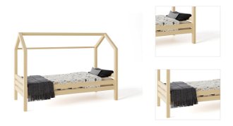 Domčeková posteľ Premium so šuflíkom rozmer lôžka: 80 x 160 cm, šuplík, nožičky: s nožičkami, bez šuplíka, zábrany: predná 3