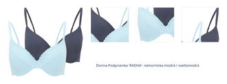 Dorina Podprsenka 'RADHA'  námornícka modrá / svetlomodrá 1