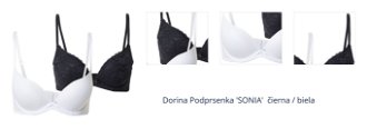 Dorina Podprsenka 'SONIA'  čierna / biela 1