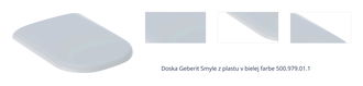 Doska Geberit Smyle  z plastu  v bielej farbe 500.979.01.1 1