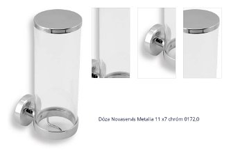 Dóza Novaservis Metalia 11 x7 chróm 0172,0 1