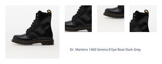 Dr. Martens 1460 Serena 8 Eye Boot Dark Grey 1