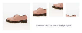 Dr. Martens 1461 3 Eye Shoe Peach Beige Virginia 1