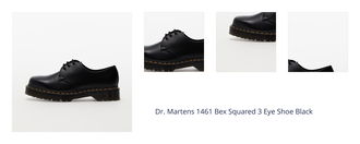 Dr. Martens 1461 Bex Squared 3 Eye Shoe Black 1