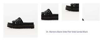 Dr. Martens Blaire Slide Flwr Slide Sandal Black 1