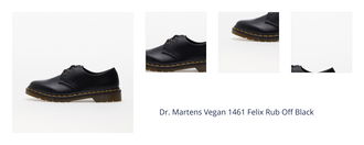 Dr. Martens Vegan 1461 Felix Rub Off Black 1