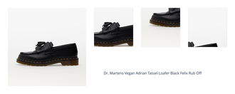 Dr. Martens Vegan Adrian Tassel Loafer Black Felix Rub Off 1