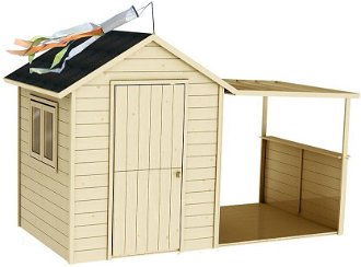 Drevený detský domček EUGENIE 256x127x162 cm