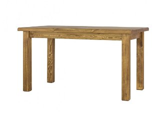 Drevený stôl 80x140 mes 13 a s hladkou doskou - k13 bielená borovica