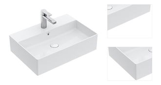 Drez na dosku Villeroy & Boch Memento 2.0 60x42 cm alpská biela stredový otvor pre batériu 4A0760R1 3