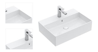 Drez na dosku Villeroy & Boch Memento 2.0 60x42 cm alpská biela stredový otvor pre batériu 4A0760R1 4